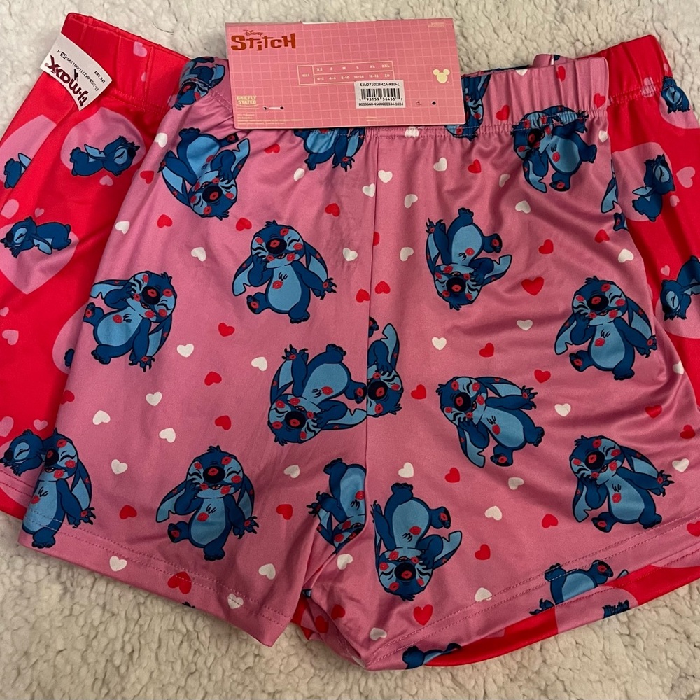 Disney Stitch Boyfriend Boxers 2-Piece Set Women Large - Picture 13 of 13